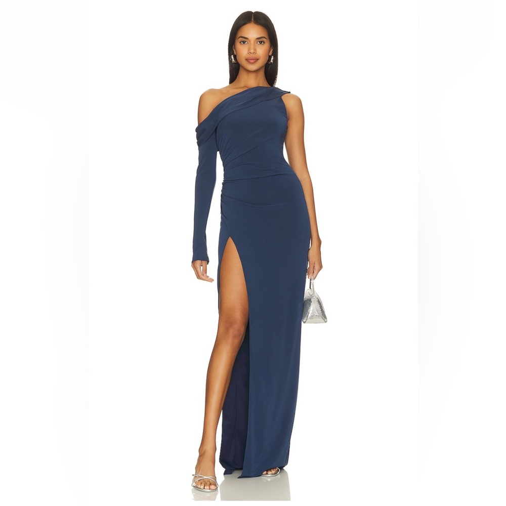 Katie May Mojave Single long sleeve Gown, XS in Deep Sea